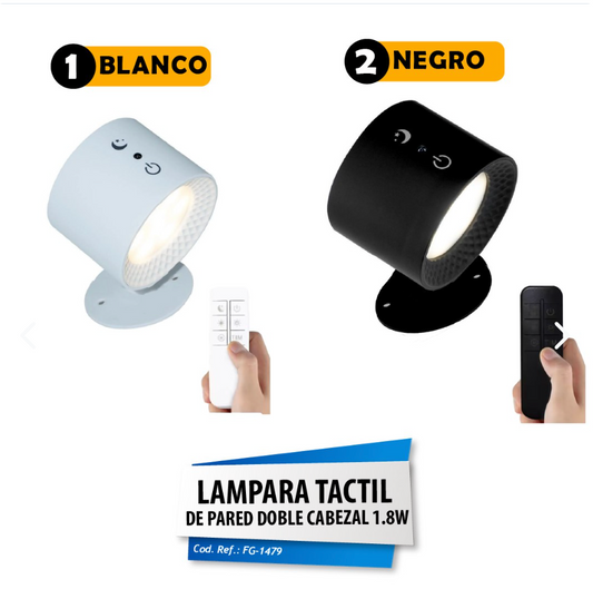 ¡OFERTA 2 X 1! Lampara Tactil De Pared Doble Cabezal.