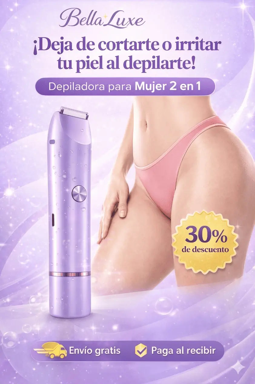 Depiladora eléctrica 2 en 1